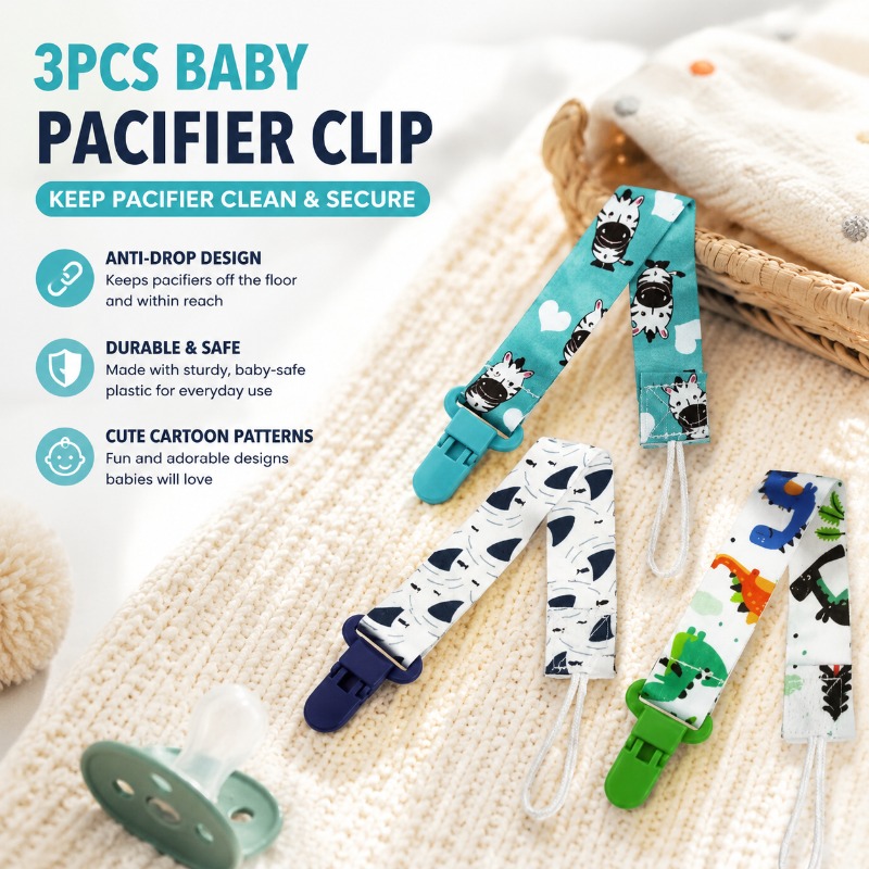 Baby Pacifier Clip - Clip para chupete de bebé con