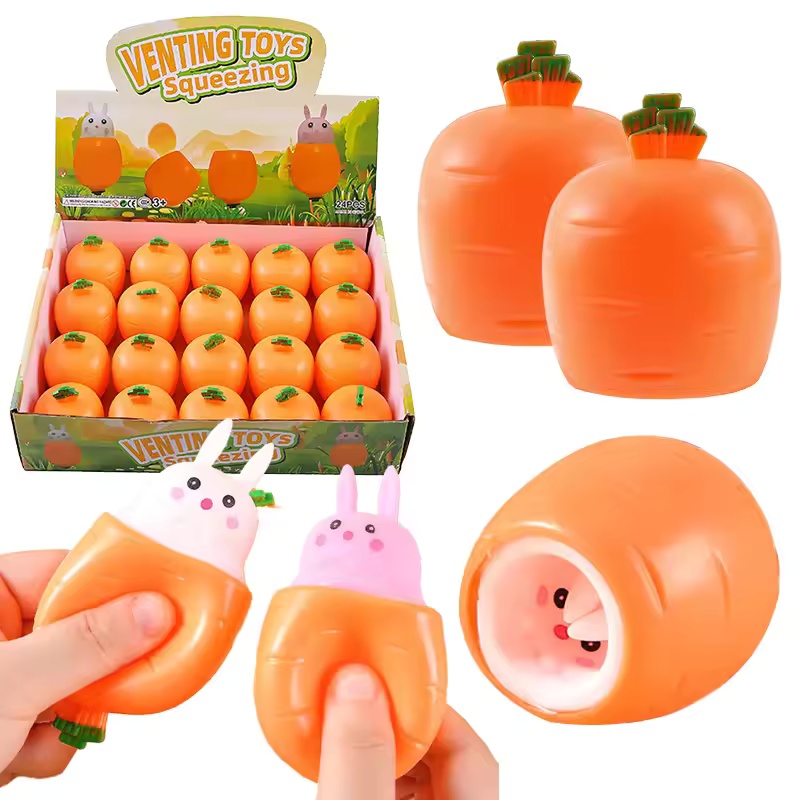 Baby Products Unique - Juguete Antiestrés de Zanahoria con Forma