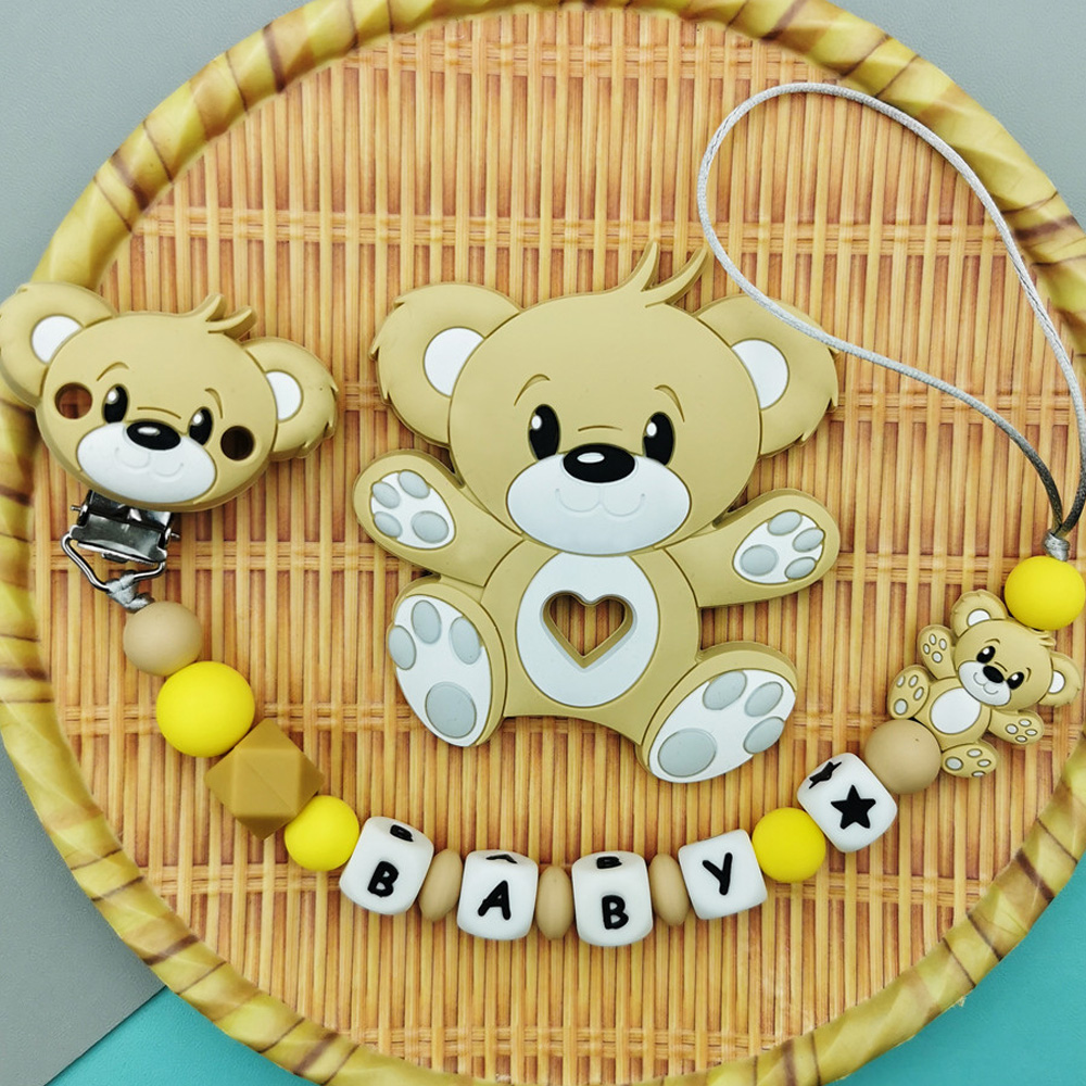 Personalizado inglés ruso sili - Baby Pacifier Clip reseña y precio