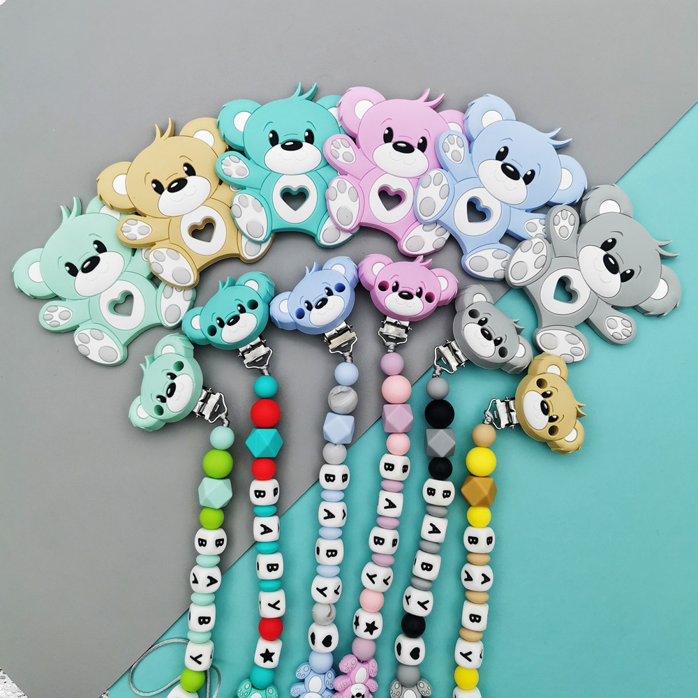 Personalizado inglés ruso sili - Baby Pacifier Clip reseña y precio