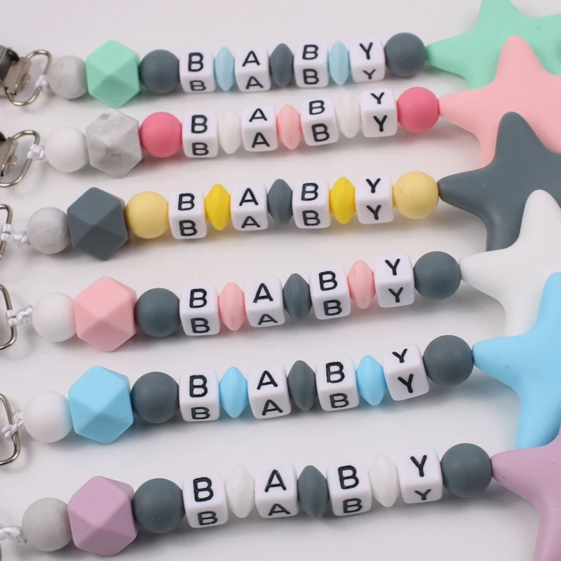 Nuevo nombre personalizado, pu - Baby Pacifier Clip reseña y precio